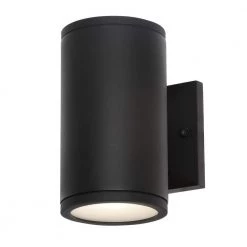 Home Decorators Collection Rodham Black LED Outdoor Wall Lantern Sconce -Home Decorators Soldes black home decorators collection outdoor sconces izc1691l 2 1d 1000