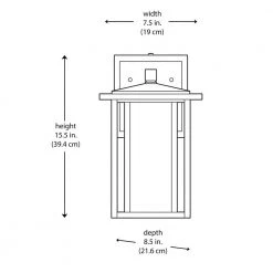 Home Decorators Collection Mauvo Canyon Collection Black Outdoor Seeded Glass Dusk to Dawn Wall Lantern Sconce -Home Decorators Soldes black home decorators collection outdoor sconces kb 06005 del 1d 1000
