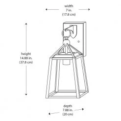 Home Decorators Collection Blakeley Transitional 1-Light Black Outdoor Wall Lantern with Beveled Glass -Home Decorators Soldes black home decorators collection outdoor sconces w 09905 40 1000