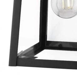 Home Decorators Collection Blakeley Transitional 1-Light Black Outdoor Wall Lantern with Beveled Glass -Home Decorators Soldes black home decorators collection outdoor sconces w 09905 4f 1000