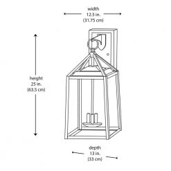 Home Decorators Collection Blakeley Transitional 3-Light Black Hardwired Extra Large Outdoor Wall Lantern Sconce with Beveled Glass -Home Decorators Soldes black home decorators collection outdoor sconces xl 19905 40 1000