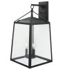 Home Decorators Collection Blakeley Transitional 3-Light Black Hardwired Extra Large Outdoor Wall Lantern Sconce with Beveled Glass -Home Decorators Soldes black home decorators collection outdoor sconces xl 19905 64 1000
