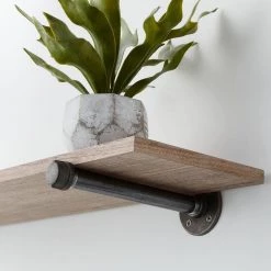 Home Decorators Collection 10 in. Black Industrial Steel Pipe Shelf Bracket -Home Decorators Soldes black home decorators collection shelving brackets 14080 1d 1000