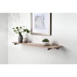 Home Decorators Collection 10 in. Black Industrial Steel Pipe Shelf Bracket -Home Decorators Soldes black home decorators collection shelving brackets 14080 31 1000