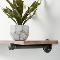 Home Decorators Collection 10 in. Black Industrial Steel Pipe Shelf Bracket -Home Decorators Soldes black home decorators collection shelving brackets 14080 a0 1000