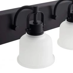 Home Decorators Collection Rockhill 22.07 in. 3-Light Black LED Vanity Light Dark LED -Home Decorators Soldes black home decorators collection vanity lighting 51779 66 1000