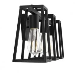 Home Decorators Collection Hazel Heights 24 in. 3-Light Black Rustic Farmhouse Bathroom Vanity Light -Home Decorators Soldes black home decorators collection vanity lighting knt1303ax 02 1d 1000