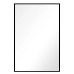 Home Decorators Collection 26 in. W x 38 in. H Framed Rectangular Bathroom Vanity Mirror in Black