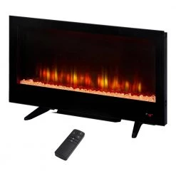 Home Decorators Collection 36 in. W View Wall Mount Electric Fireplace in Black -Home Decorators Soldes black home decorators collection wall mounted electric fireplaces sp6849 76 1000