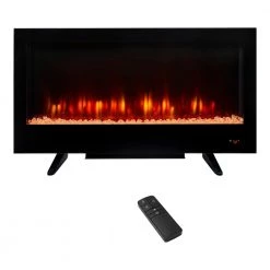 Home Decorators Collection 36 in. W View Wall Mount Electric Fireplace in Black -Home Decorators Soldes black home decorators collection wall mounted electric fireplaces sp6849 c3 1000