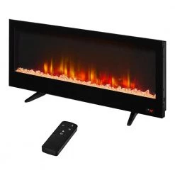 Home Decorators Collection 48 in. W View Wall Mount Electric Fireplace in Black -Home Decorators Soldes black home decorators collection wall mounted electric fireplaces sp6975 c3 1000