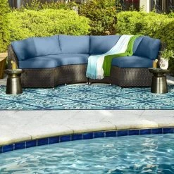 Home Decorators Collection Bayview Blue/Aqua 5 ft 3 in x 7 ft 6 in Outdoor Area Rug 19 Home Decorators Collection Bayview Blue/Aqua 5 ft 3 in x 7 ft 6 in Outdoor Area Rug -Home Decorators Soldes blue aqua home decorators collection outdoor rugs 9526220310 1f 1000