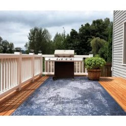 Home Decorators Collection Aurora Blue 8 ft. x 10 ft. Indoor/Outdoor Area Rug -Home Decorators Soldes blue home decorators collection outdoor rugs 79337 4f 1000