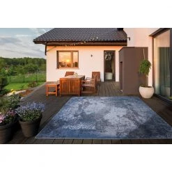 Home Decorators Collection Aurora Blue 8 ft. x 10 ft. Indoor/Outdoor Area Rug -Home Decorators Soldes blue home decorators collection outdoor rugs 79337 c3 1000