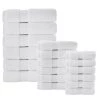 Home Decorators Collection Plush Soft Cotton 18-Piece Bath Towel Set in Bright White