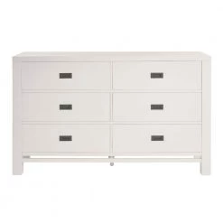 Home Decorators Collection Calden Bright White 6-Drawer Dresser (36 in. H x 60 in. W x 18 in. D)