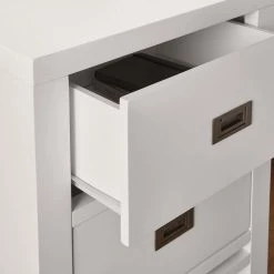 Home Decorators Collection Calden Bright White 2-Drawer Nightstand (26 in. H x 22 in. W x 16 in. D) -Home Decorators Soldes bright white home decorators collection nightstands campaign ns a0 1000