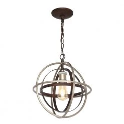 Home Decorators Collection Barton Bay 1-Light Bronze and Champagne Pewter Orb Mini Pendant -Home Decorators Soldes bronze and champagne pewter home decorators collection pendant lights 27030 4f 1000