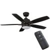 Home Decorators Collection Fawndale 46 in. Indoor Integrated LED Bronze Ceiling Fan with Light Kit, 5 Reversible Blades and Remote Control -Home Decorators Soldes bronze home decorators collection ceiling fans with lights 52021 64 1000