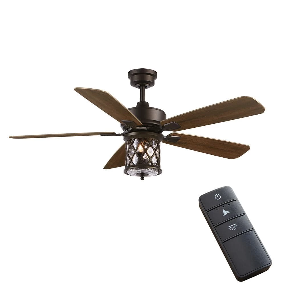 Home Decorators Collection Pine Meadows 52 in. Indoor/Outdoor LED Bronze Damp Rated Downrod Ceiling Fan with Dimmable Light Kit and Remote Control 3 Home Decorators Collection Pine Meadows 52 in. Indoor/Outdoor LED Bronze Damp Rated Downrod Ceiling Fan with Dimmable Light Kit and Remote Control