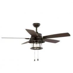 Home Decorators Collection Shanahan 52 in. Indoor/Outdoor LED Bronze Ceiling Fan with Light Kit, Downrod and Reversible Blades -Home Decorators Soldes bronze home decorators collection ceiling fans with lights 59201 c3 1000