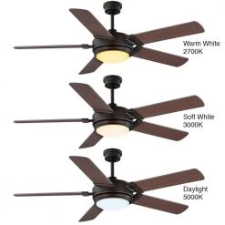 Home Decorators Collection Blakeridge 60 in. White Color Changing Integrated LED Bronze Indoor/Outdoor Ceiling Fan with Light Kit and Remote -Home Decorators Soldes bronze home decorators collection ceiling fans with lights 59260 76 1000
