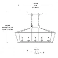 Home Decorators Collection Weyburn 5-Light 36 in. Bronze Caged Farmhouse Linear Island Hanging Chandelier for Kitchen -Home Decorators Soldes bronze home decorators collection chandeliers 5 76201 40 1000