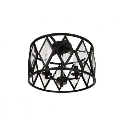 Home Decorators Collection Tessali 16 in. 3-Light Bronze Prismatic Glass Flush Mount Ceiling Light -Home Decorators Soldes bronze home decorators collection flush mount lights 20364 001 4f 1000