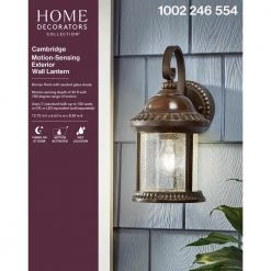 Home Decorators Collection Cambridge Bronze Motion Sensing Outdoor Coach Light Sconce -Home Decorators Soldes bronze home decorators collection outdoor sconces gem1691am 6 1d 1000