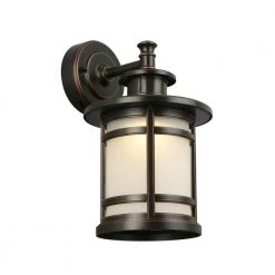 Home Decorators Collection Oil-Rubbed Bronze Motion Sensor Outdoor Integrated LED Wall Lantern Sconce -Home Decorators Soldes bronze home decorators collection outdoor sconces jaq1691l 2 40 1000