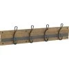 Home Decorators Collection Rustic 27 in. L Brown and Black Hook Rail -Home Decorators Soldes brown and black home decorators collection hooks r44454h fbp u 64 1000