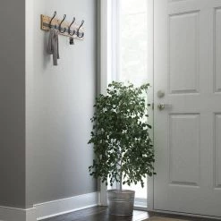 Home Decorators Collection Rustic 27 in. L Brown and Black Hook Rail -Home Decorators Soldes brown and black home decorators collection hooks r44454h fbp u a0 1000