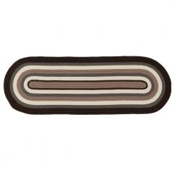 Home Decorators Collection Frontier 2 ft. x 10 ft. Brown Braided Runner Rug