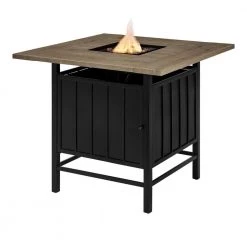 Home Decorators Collection Wenmare 42 in. x 36 in. Counter Height Steel Square Propane Gas Firepit
