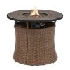Home Decorators Collection Kettering 29.92 in. x 25 in. Round Steel Propane Gas Brown Fire Pit -Home Decorators Soldes brown home decorators collection gas fire pits fhws80121 64 1000