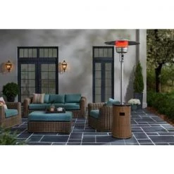 Home Decorators Collection Kettering 48,000 BTU Wicker Propane Gas Patio Heater -Home Decorators Soldes brown home decorators collection patio heaters fhgs80004 31 1000