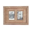 Home Decorators Collection 4" x 6" Natural Beaded Wood 2-Opening Picture Frame -Home Decorators Soldes brown home decorators collection picture frames m180394xxb 64 1000