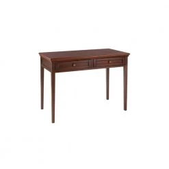 Home Decorators Collection 44 in. Rectangular Brown 2 Drawer Writing Desk with Solid Wood Material -Home Decorators Soldes brown home decorators collection writing desks sk19051a3 sb c3 1000