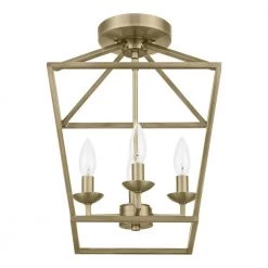 Home Decorators Collection Weyburn 16.5 in. 4-Light Brushed Brass Lantern Farmhouse Semi-Flush Mount Ceiling Light Fixture 23 Home Decorators Collection Weyburn 16.5 in. 4-Light Brushed Brass Lantern Farmhouse Semi-Flush Mount Ceiling Light Fixture -Home Decorators Soldes brushed brass home decorators collection flush mount lights c5596 bb fa 1000