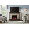 Home Decorators Collection Whittington 50 in. Freestanding Electric Fireplace in Brushed Dark Pine with Gray Faux Stone -Home Decorators Soldes brushed dark pine with faux gray stone home decorators collection freestanding electric fireplaces 140077 64 1000