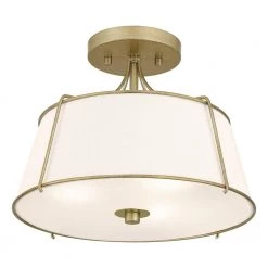 Home Decorators Collection Charleston Park 13 in. 3-Light Brushed Gold Semi-Flush Mount 18 Home Decorators Collection Charleston Park 13 in. 3-Light Brushed Gold Semi-Flush Mount -Home Decorators Soldes brushed gold home decorators collection flush mount lights dshd19547sf 1f 1000
