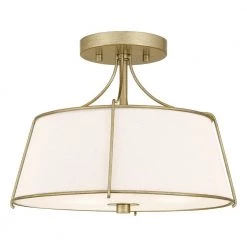 Home Decorators Collection Charleston Park 13 in. 3-Light Brushed Gold Semi-Flush Mount 17 Home Decorators Collection Charleston Park 13 in. 3-Light Brushed Gold Semi-Flush Mount -Home Decorators Soldes brushed gold home decorators collection flush mount lights dshd19547sf 4f 1000