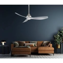 Home Decorators Collection Levanto 52 in. Integrated LED Indoor/Outdoor Brushed Nickel Ceiling Fan with Light Kit -Home Decorators Soldes brushed nickel home decorators collection ceiling fans with lights 34601 31 1000