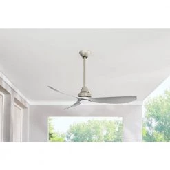 Home Decorators Collection Levanto 52 in. Integrated LED Indoor/Outdoor Brushed Nickel Ceiling Fan with Light Kit -Home Decorators Soldes brushed nickel home decorators collection ceiling fans with lights 34601 e1 1000