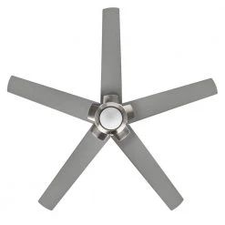 Home Decorators Collection Mickelson 52 in. LED Indoor Brushed Nickel Ceiling Fan with Light -Home Decorators Soldes brushed nickel home decorators collection ceiling fans with lights 34616 40 1000