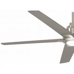 Home Decorators Collection Mickelson 52 in. LED Indoor Brushed Nickel Ceiling Fan with Light -Home Decorators Soldes brushed nickel home decorators collection ceiling fans with lights 34616 c3 1000