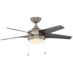 Home Decorators Collection Windward 44 in. LED Brushed Nickel Ceiling Fan with Light Kit -Home Decorators Soldes brushed nickel home decorators collection ceiling fans with lights 51565 fa 1000
