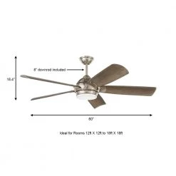 Home Decorators Collection Camrose 60 in. White Color Changing Integrated LED Brushed Nickel Indoor Ceiling Fan with Light Kit and Remote Control -Home Decorators Soldes brushed nickel home decorators collection ceiling fans with lights 51860 a0 1000