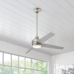 Home Decorators Collection Mercer 56 in. Integrated LED Brushed Nickel Ceiling Fan with Light Kit and Remote Control 16 Home Decorators Collection Mercer 56 in. Integrated LED Brushed Nickel Ceiling Fan with Light Kit and Remote Control -Home Decorators Soldes brushed nickel home decorators collection ceiling fans with lights 54625 40 1000