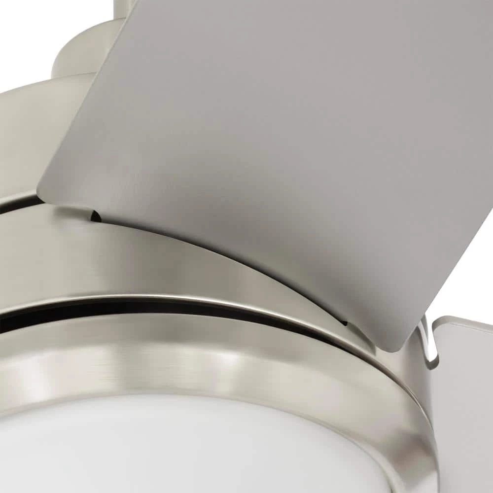 Home Decorators Collection Mercer 56 in. Integrated LED Brushed Nickel Ceiling Fan with Light Kit and Remote Control 8 Home Decorators Collection Mercer 56 in. Integrated LED Brushed Nickel Ceiling Fan with Light Kit and Remote Control - Image 6